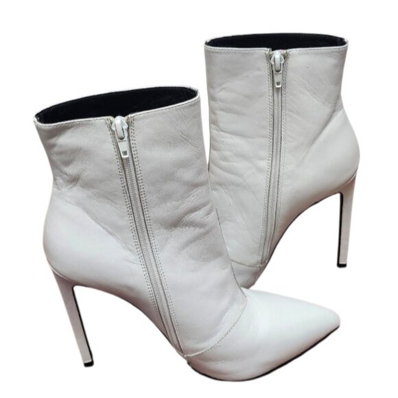 TONY BIANCO Freddie Women Booties in White Capretto. Size 9 - Picture 6 of 15
